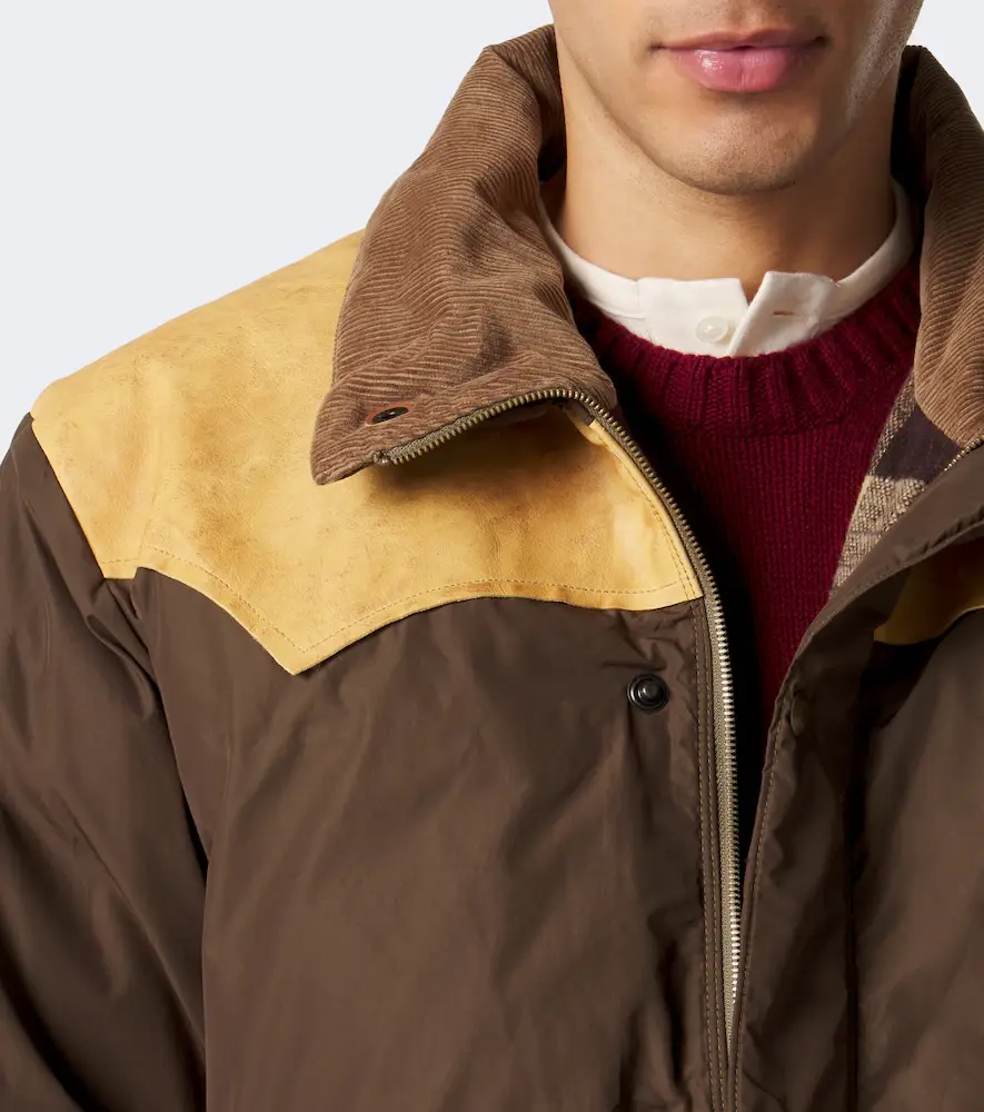 RRL Leather-trimmed puffer jacket | Thumbnail 5