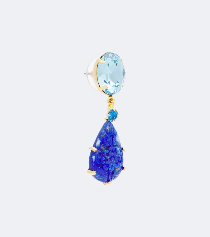 Jennifer Behr Ambrose embellished earrings with lapis lazuli | Thumbnail 2 Jennifer Behr Ambrose embellished earrings with lapis lazuli | Thumbnail 2