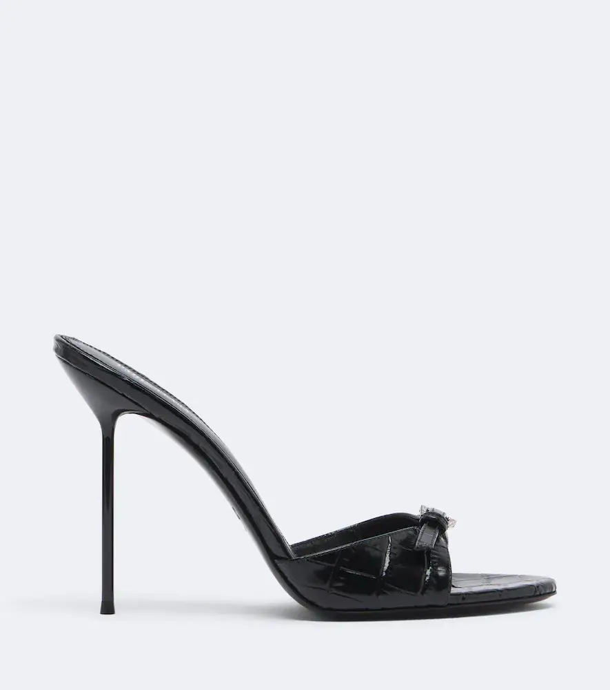 Paris Texas Lidia croc-effect patent leather mules | Thumbnail 2