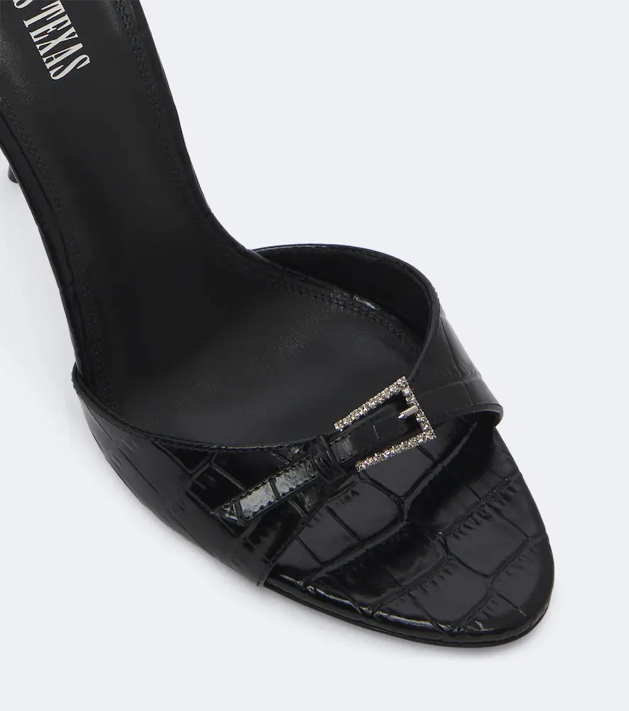 Paris Texas Lidia croc-effect patent leather mules | Thumbnail 3
