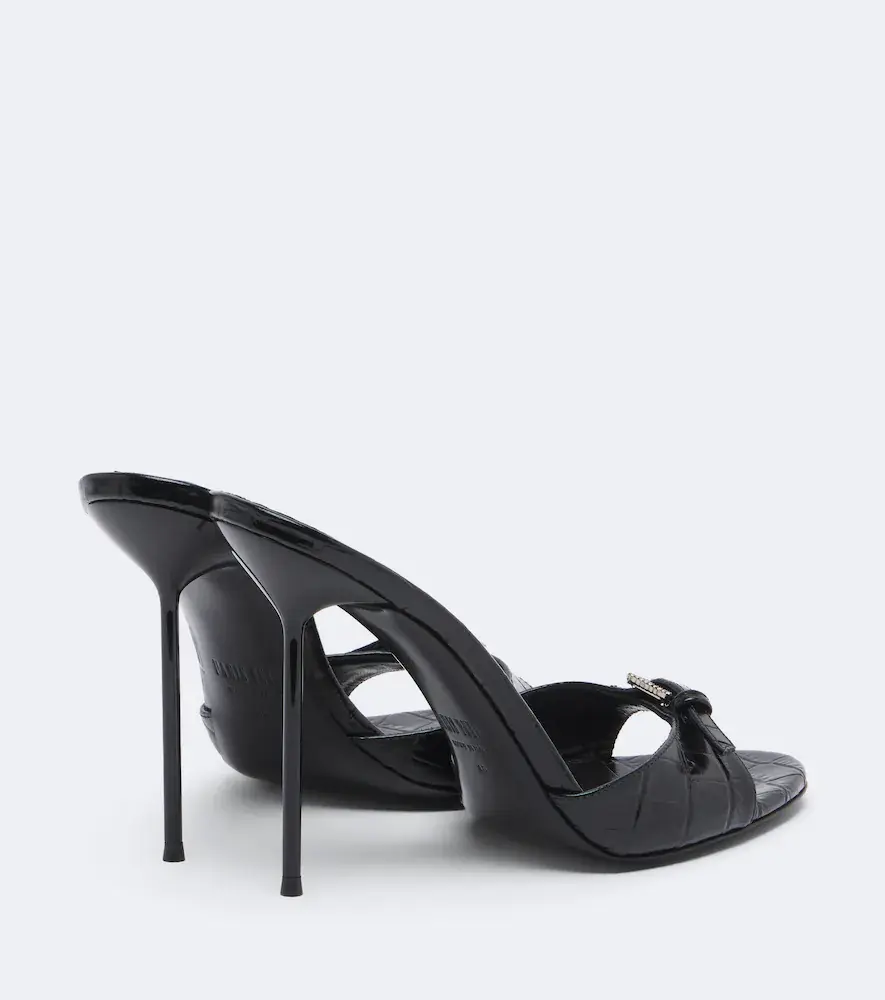Paris Texas Lidia croc-effect patent leather mules | Thumbnail 4