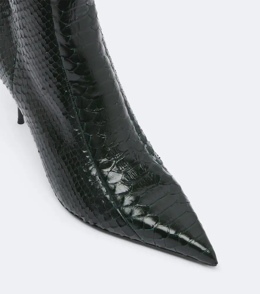 Paris Texas Lidia snake-effect leather ankle boots | Thumbnail 2 Paris Texas Lidia snake-effect leather ankle boots | Thumbnail 2