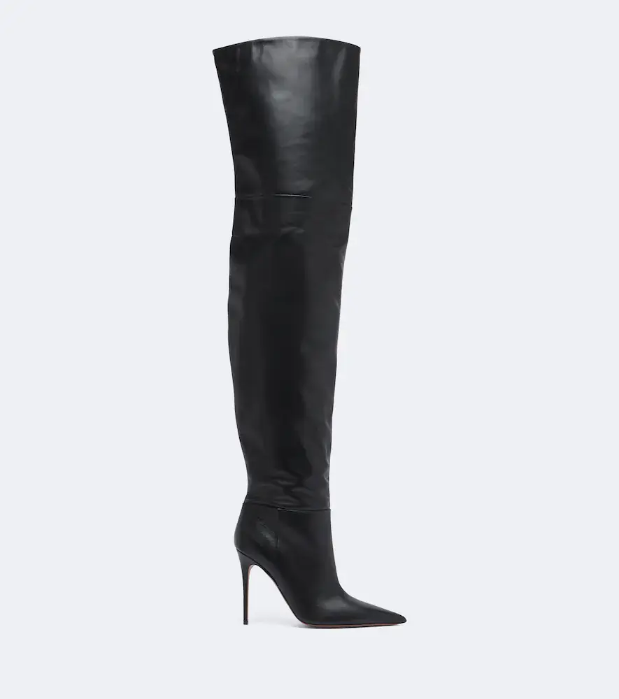 Paris Texas Vera leather over-the-knee boots | Thumbnail 3