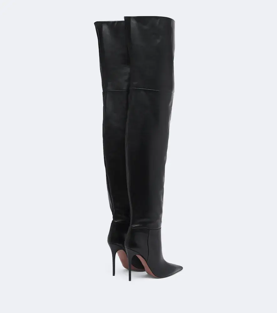 Paris Texas Vera leather over-the-knee boots | Thumbnail 4