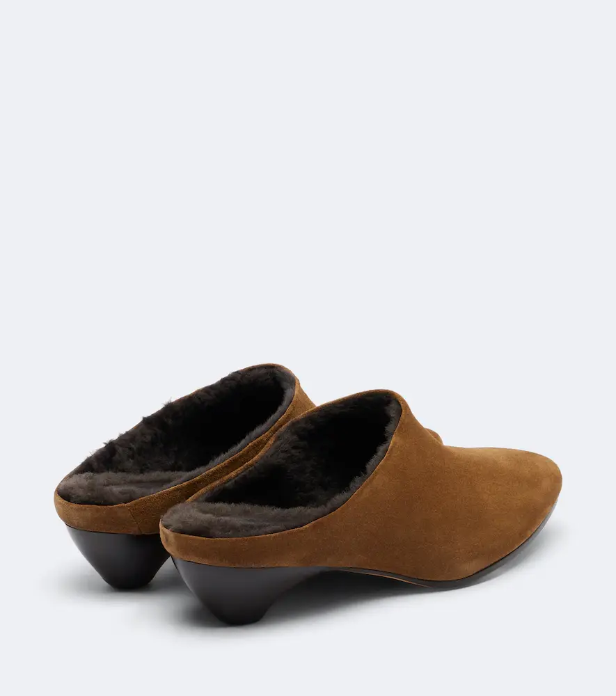 Le Monde Béryl Le Monde Béryl Allegra shearling-lined suede mules | Thumbnail 2