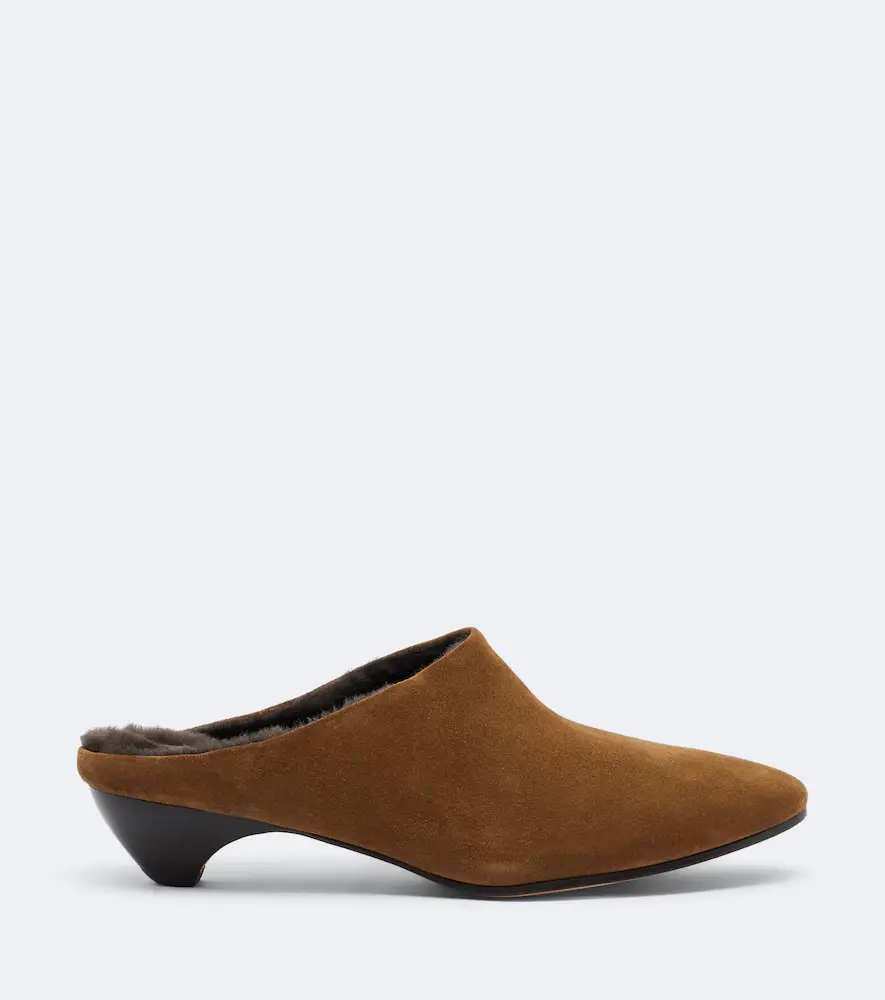 Le Monde Béryl Le Monde Béryl Allegra shearling-lined suede mules | Thumbnail 4