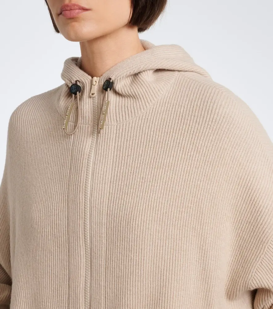 Brunello Cucinelli Wool, cashmere, and silk zip-up cardigan | Thumbnail 2 Brunello Cucinelli Wool, cashmere, and silk zip-up cardigan | Thumbnail 2