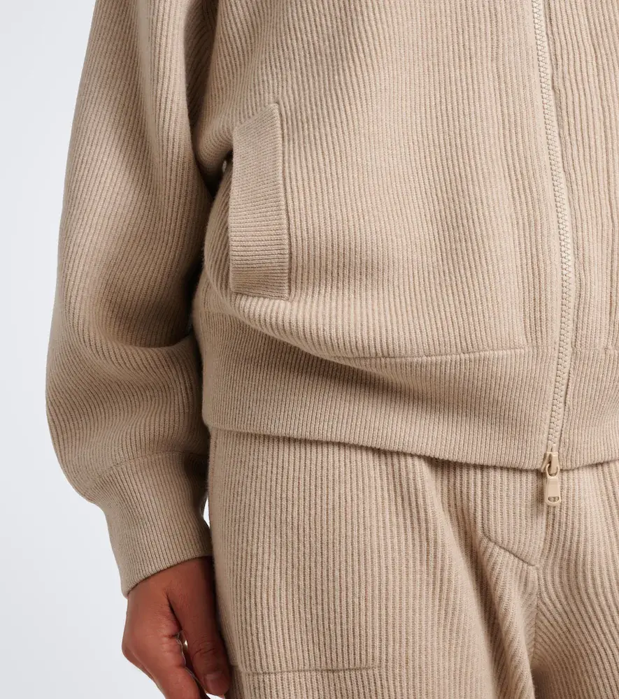 Brunello Cucinelli Wool, cashmere, and silk zip-up cardigan | Thumbnail 4 Brunello Cucinelli Wool, cashmere, and silk zip-up cardigan | Thumbnail 4