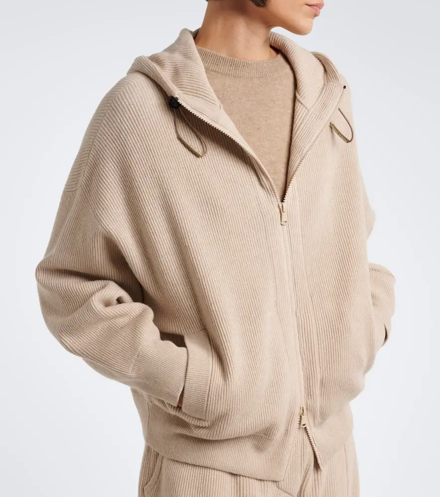 Brunello Cucinelli Wool, cashmere, and silk zip-up cardigan | Thumbnail 5 Brunello Cucinelli Wool, cashmere, and silk zip-up cardigan | Thumbnail 5