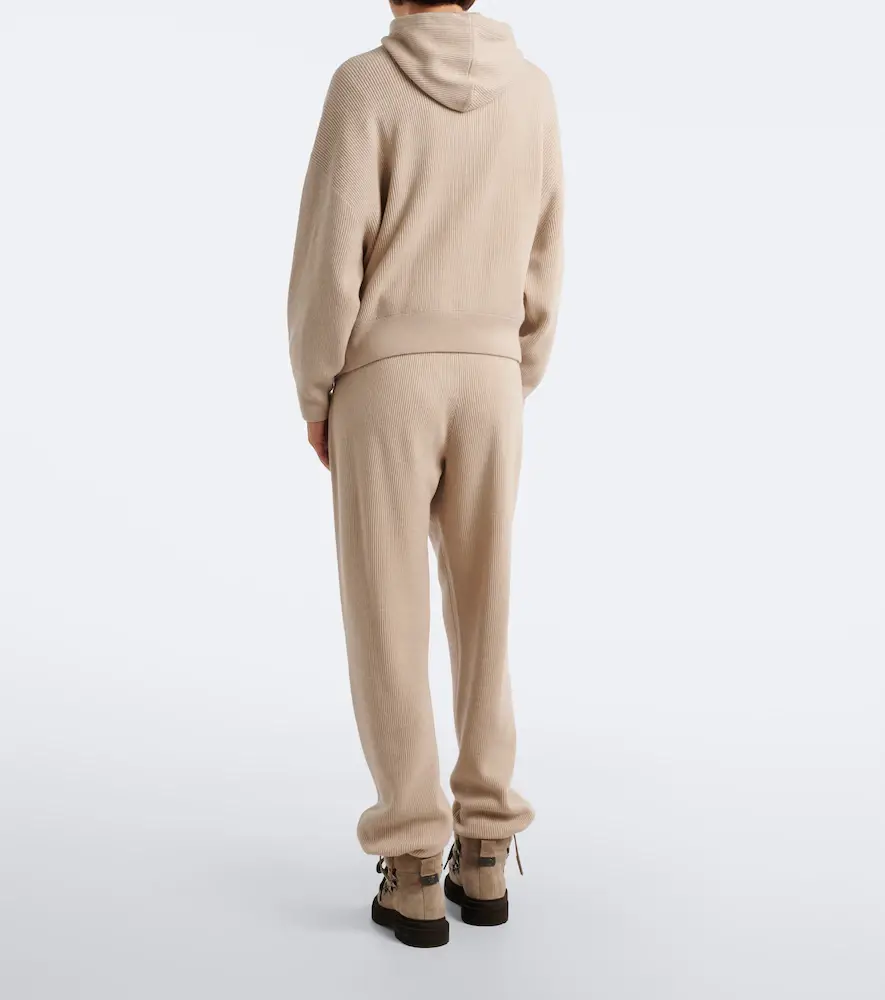 Brunello Cucinelli Wool, cashmere, and silk straight pants | Thumbnail 3