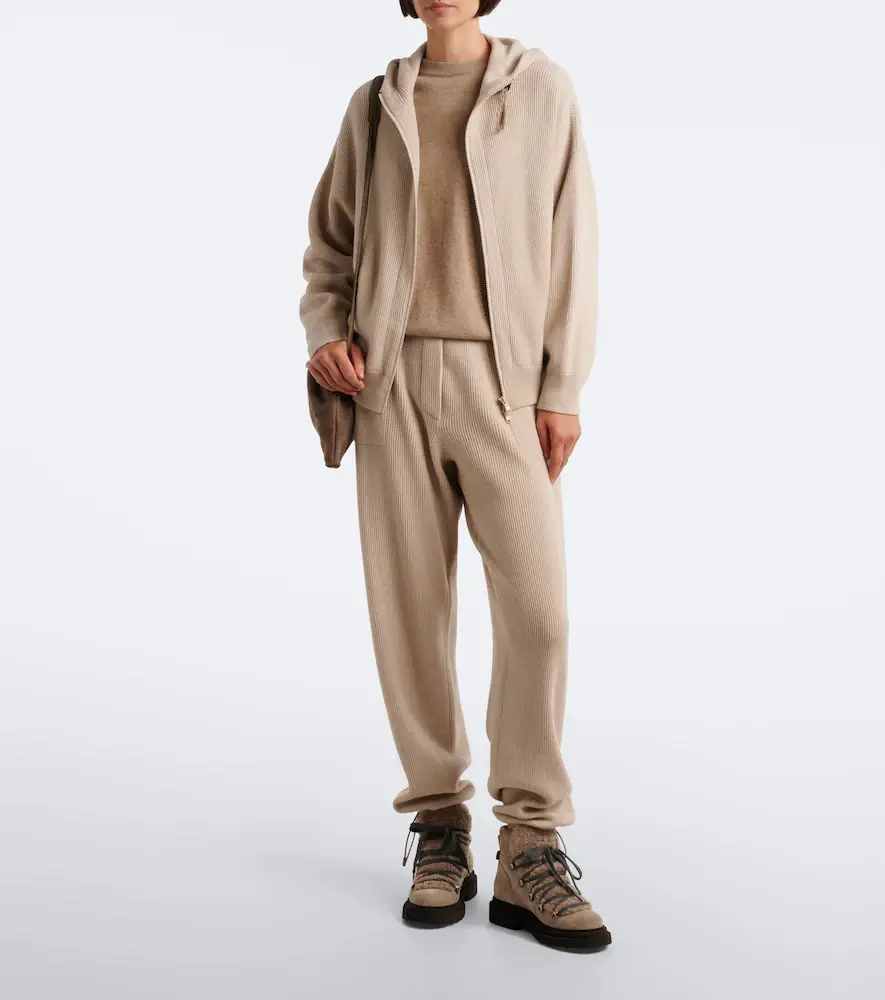 Brunello Cucinelli Wool, cashmere, and silk straight pants | Thumbnail 4
