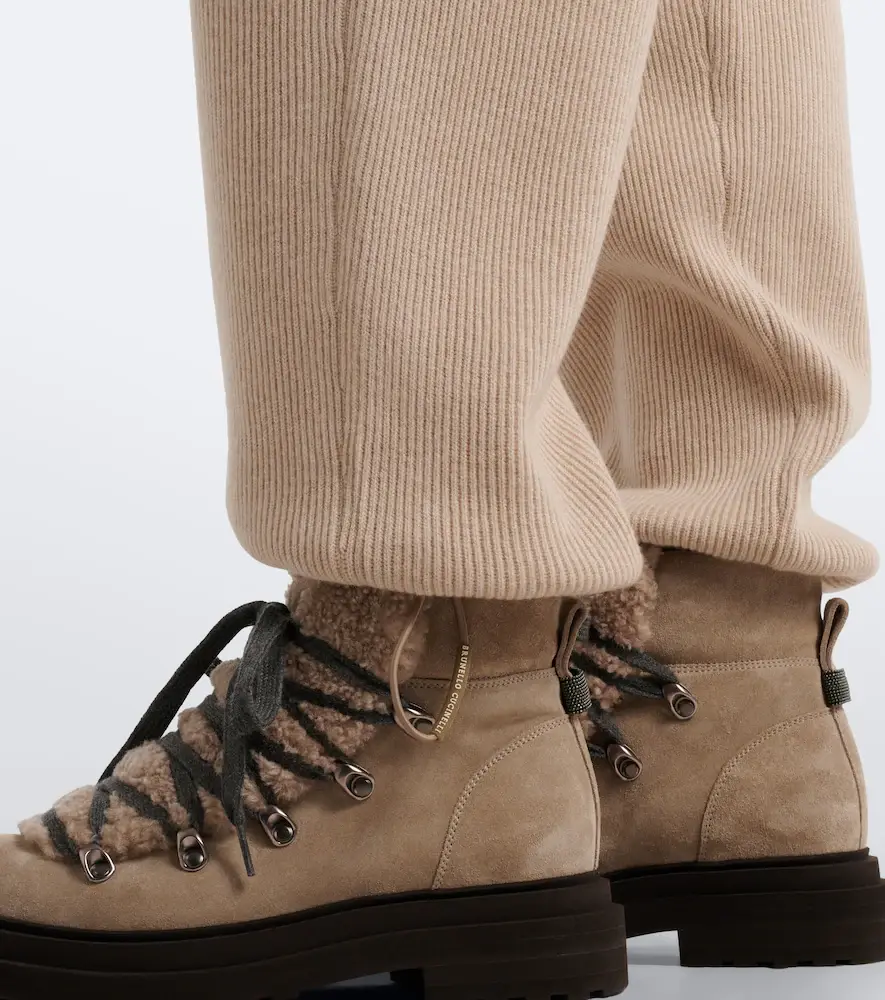 Brunello Cucinelli Wool, cashmere, and silk straight pants | Thumbnail 6