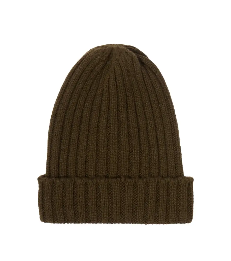 Ribbed-knit cashmere beanie Ribbed-knit cashmere beanie