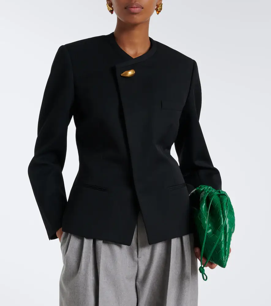 Bottega Veneta Wool grain de poudre blazer | Thumbnail 4