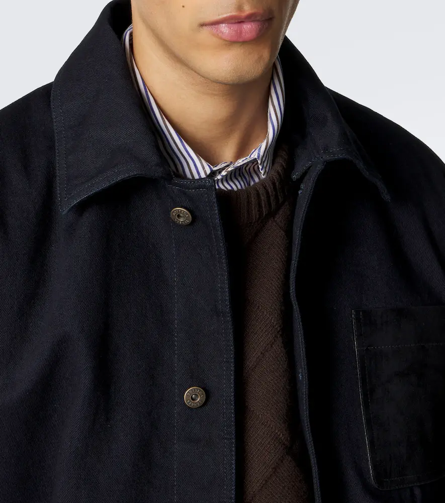 Bottega Veneta Shearling-trimmed denim jacket | Thumbnail 3 Bottega Veneta Shearling-trimmed denim jacket | Thumbnail 3