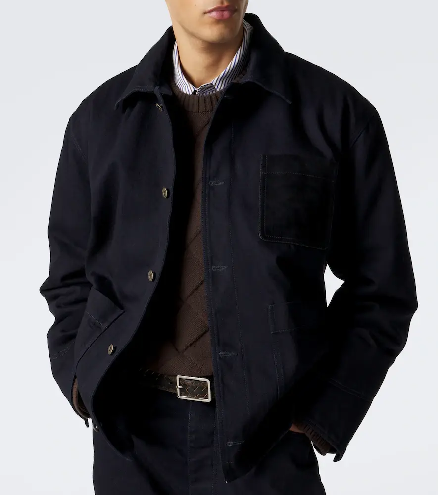 Bottega Veneta Shearling-trimmed denim jacket | Thumbnail 5 Bottega Veneta Shearling-trimmed denim jacket | Thumbnail 5