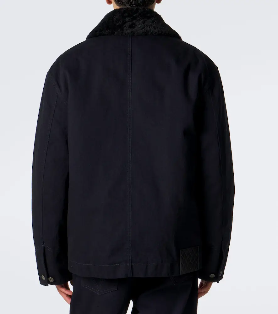 Bottega Veneta Shearling-trimmed denim jacket | Thumbnail 6 Bottega Veneta Shearling-trimmed denim jacket | Thumbnail 6
