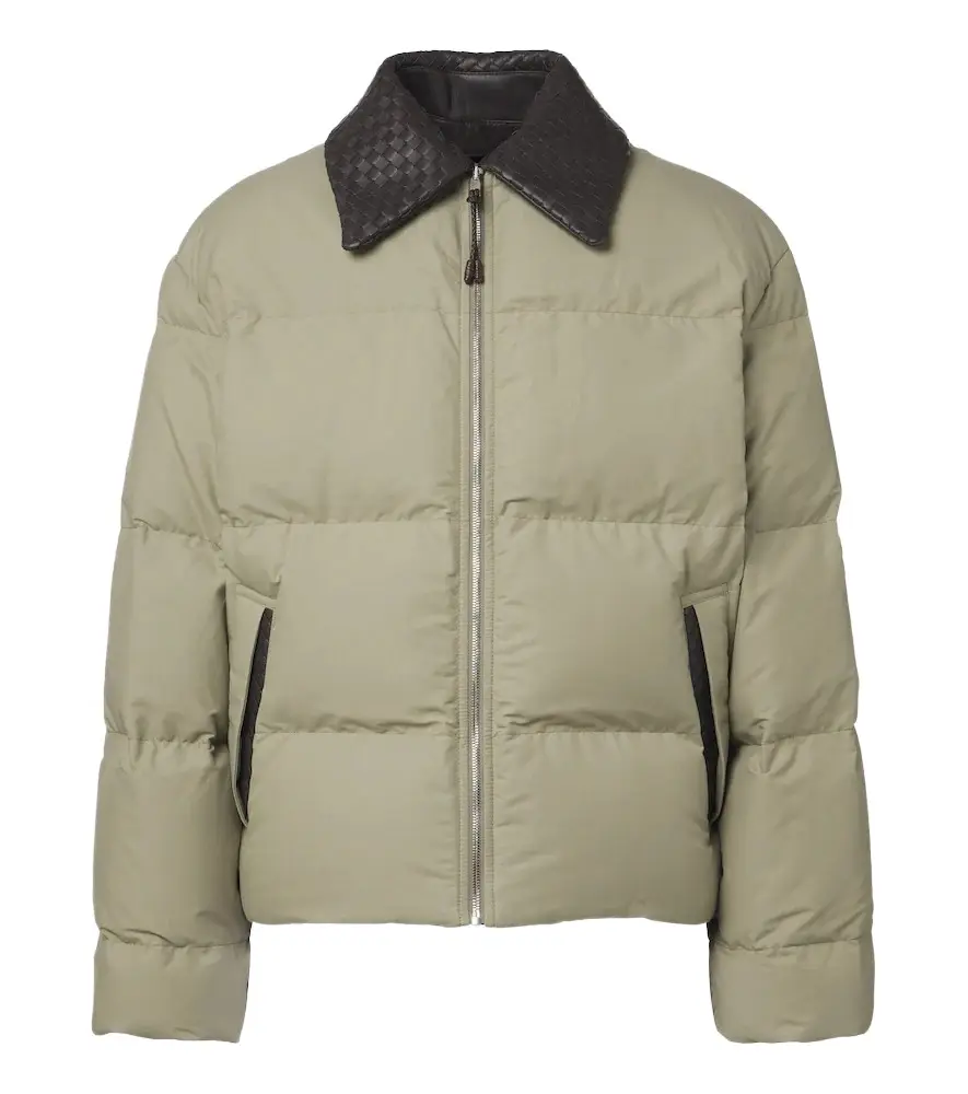 Bottega Veneta Intrecciato cotton-blend down jacket