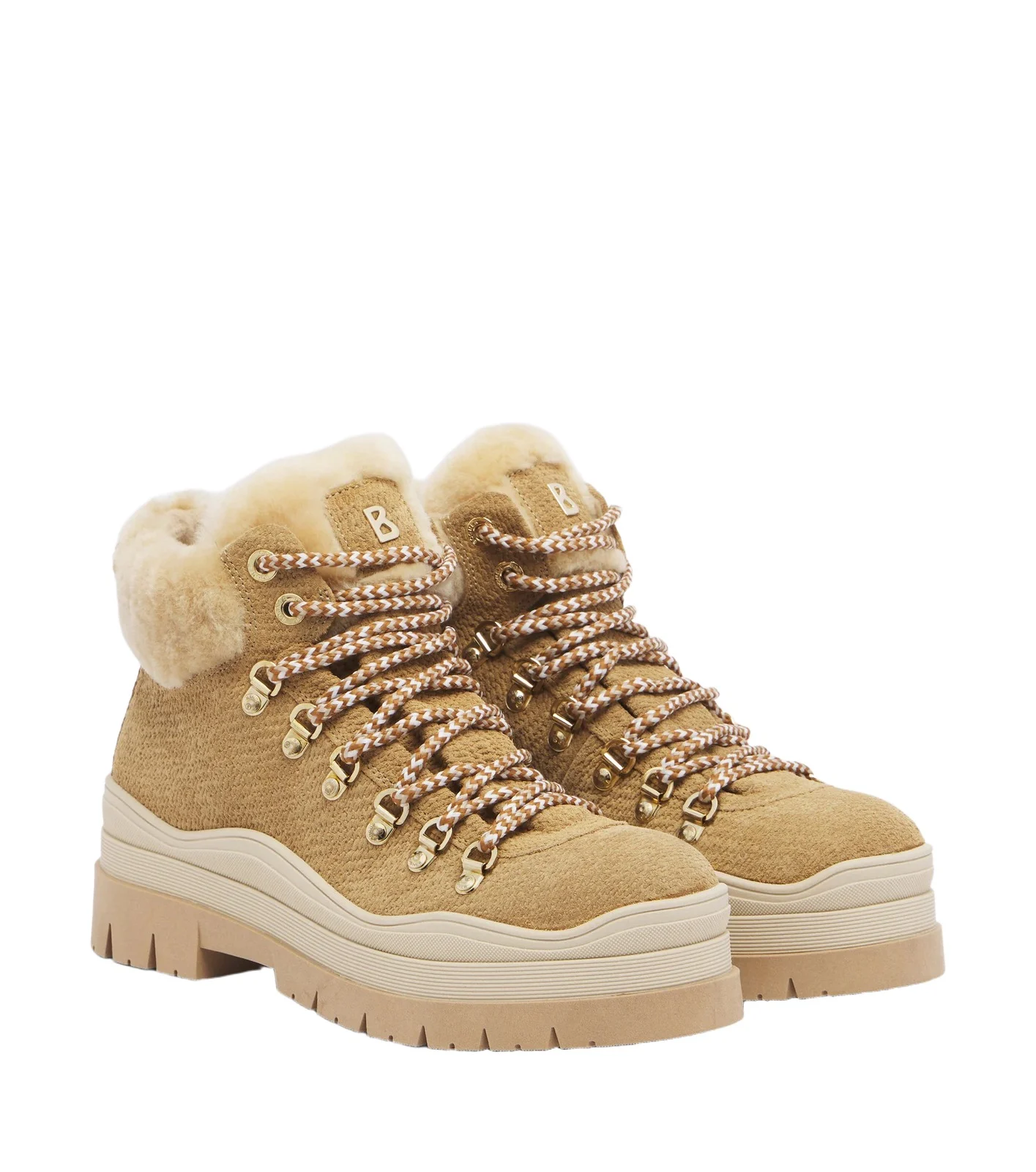 Arosa shearling-trimmed suede ankle boots Arosa shearling-trimmed suede ankle boots