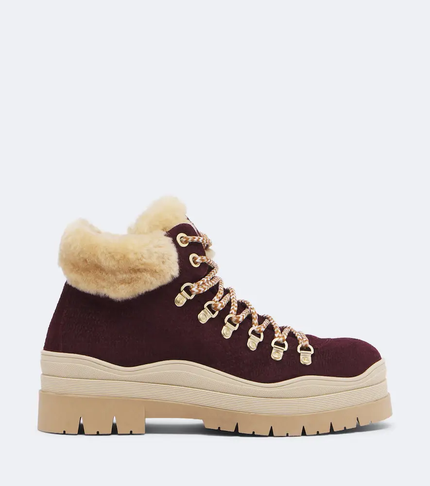 Bogner Arosa shearling-trimmed suede ankle boots | Thumbnail 3