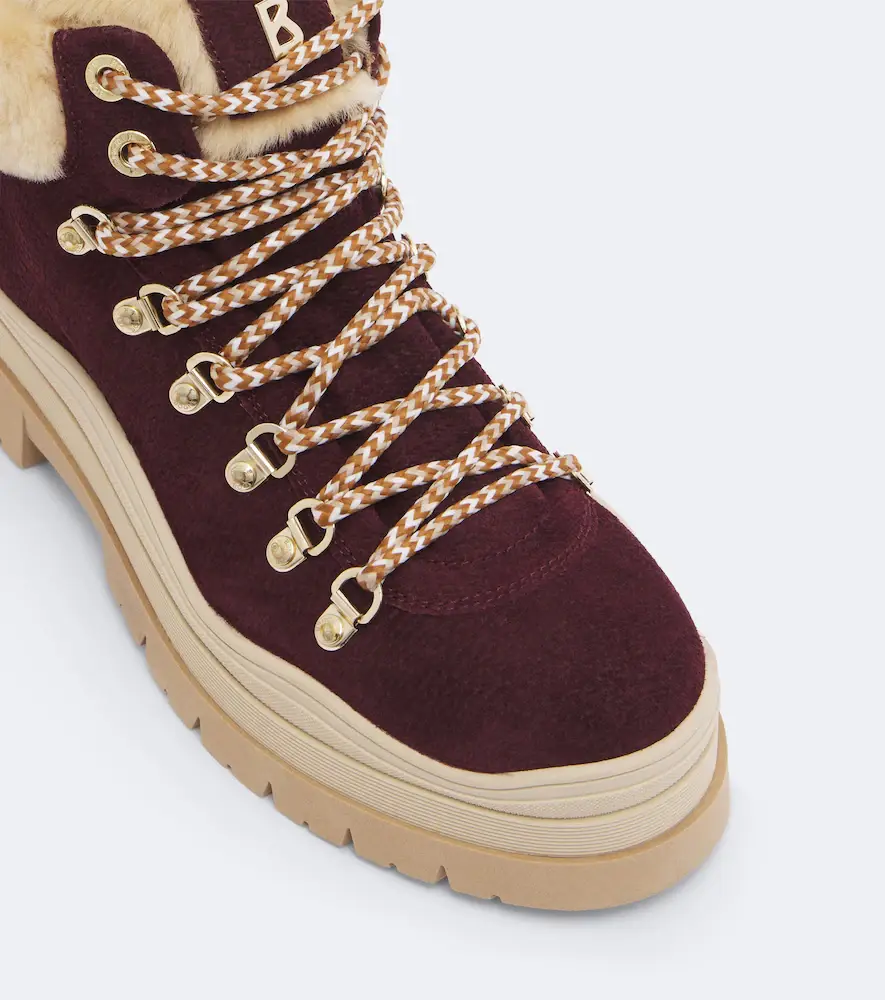 Bogner Arosa shearling-trimmed suede ankle boots | Thumbnail 4
