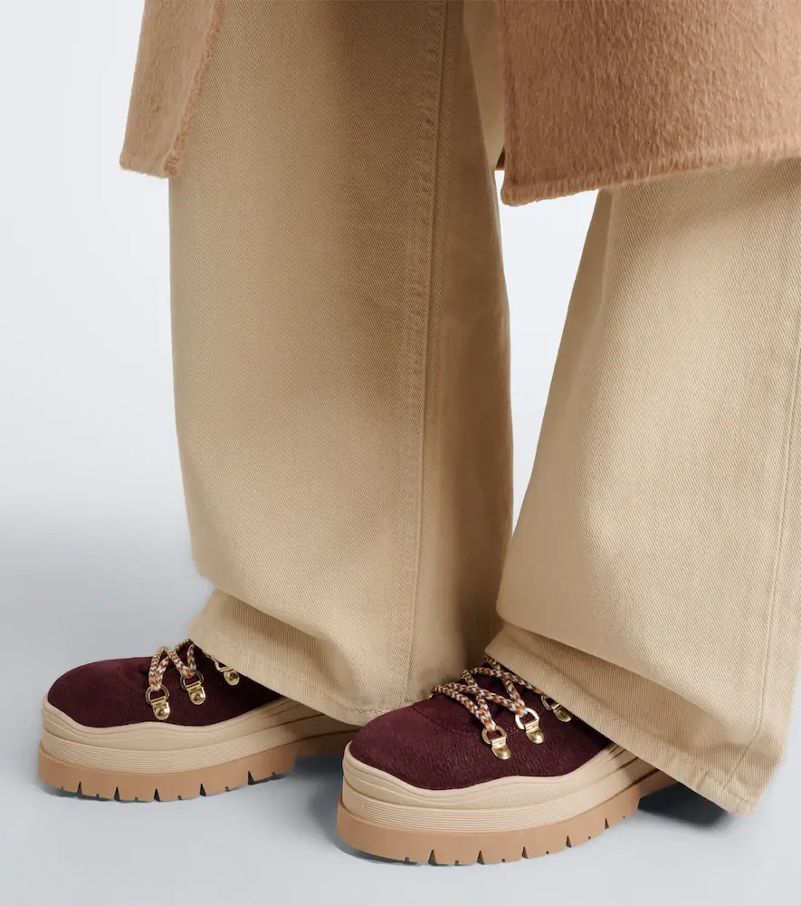 Bogner Arosa shearling-trimmed suede ankle boots | Thumbnail 5