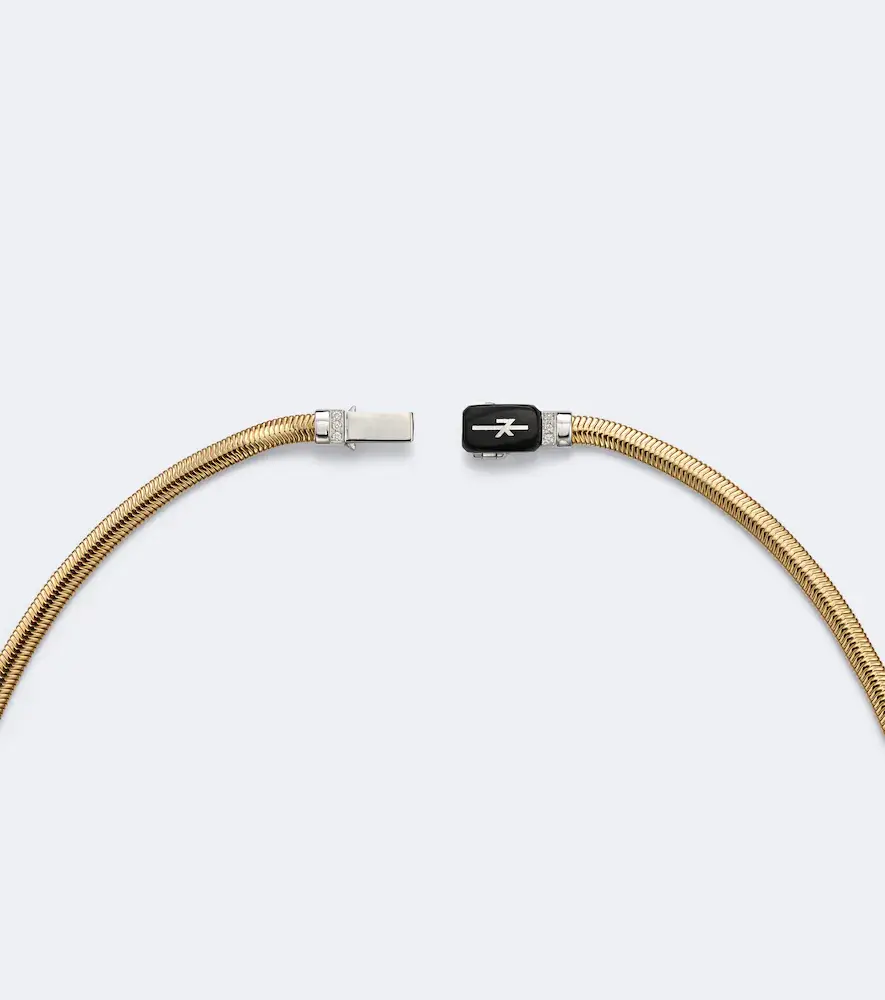 Nikos Koulis Feelings 18kt gold and enamel necklace with diamonds | Thumbnail 3 Nikos Koulis Feelings 18kt gold and enamel necklace with diamonds | Thumbnail 3