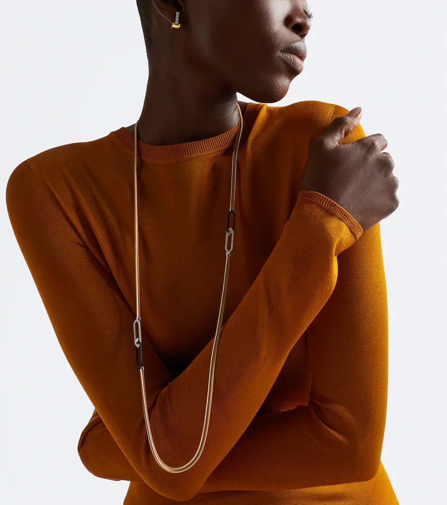 Nikos Koulis Feelings 18kt gold and enamel necklace with diamonds | Thumbnail 4 Nikos Koulis Feelings 18kt gold and enamel necklace with diamonds | Thumbnail 4