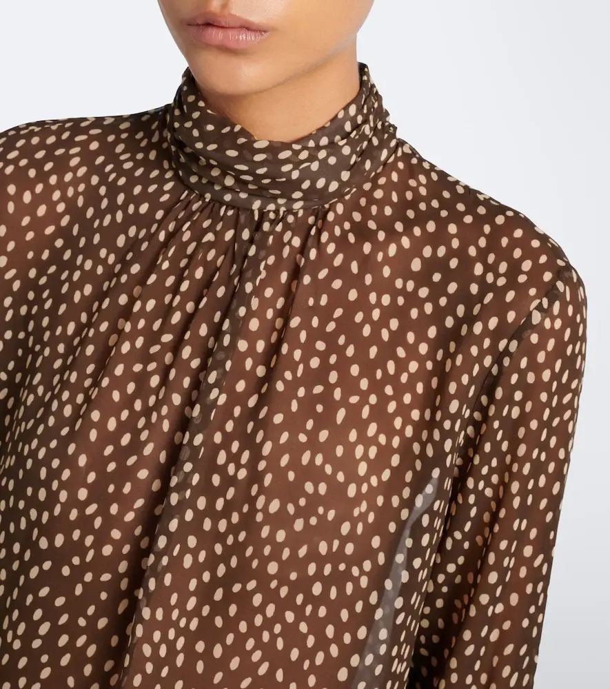 Nili Lotan Remie polka-dot silk chiffon blouse | Thumbnail 5 Nili Lotan Remie polka-dot silk chiffon blouse | Thumbnail 5