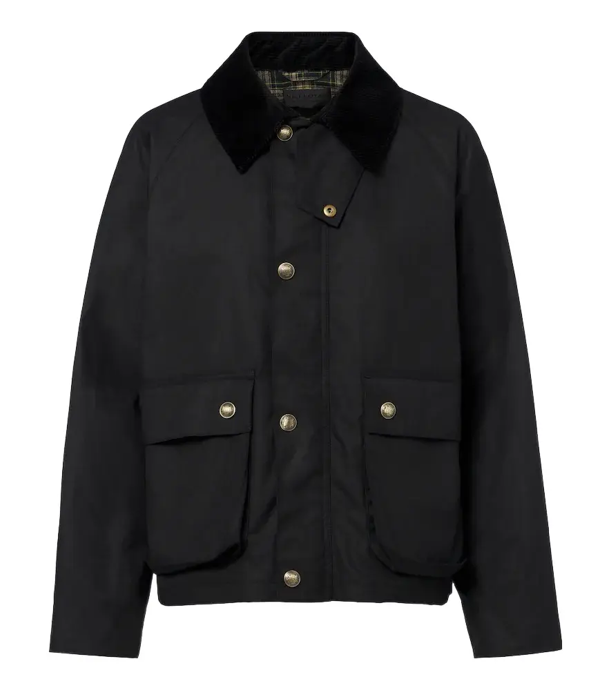 Brinley corduroy-trimmed cotton jacket Brinley corduroy-trimmed cotton jacket