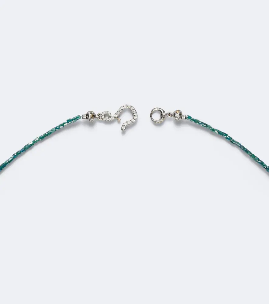 Suzanne Kalan Infinite 18kt gold beaded necklace with diamonds | Thumbnail 4 Suzanne Kalan Infinite 18kt gold beaded necklace with diamonds | Thumbnail 4