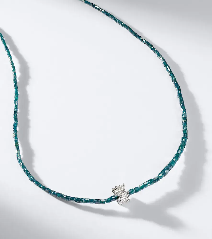Suzanne Kalan Infinite 18kt gold beaded necklace with diamonds | Thumbnail 6 Suzanne Kalan Infinite 18kt gold beaded necklace with diamonds | Thumbnail 6
