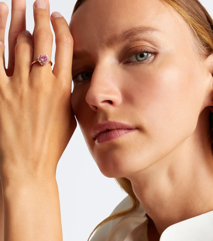 Suzanne Kalan 18kt rose gold ring with sapphire and diamonds | Thumbnail 2