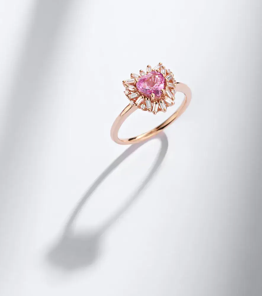 Suzanne Kalan 18kt rose gold ring with sapphire and diamonds | Thumbnail 5