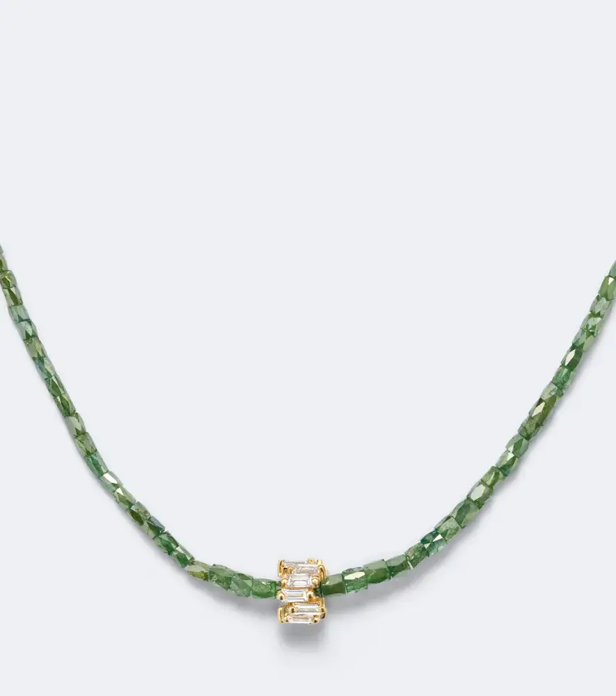 Suzanne Kalan Infinite 18kt gold beaded necklace with diamonds | Thumbnail 2 Suzanne Kalan Infinite 18kt gold beaded necklace with diamonds | Thumbnail 2