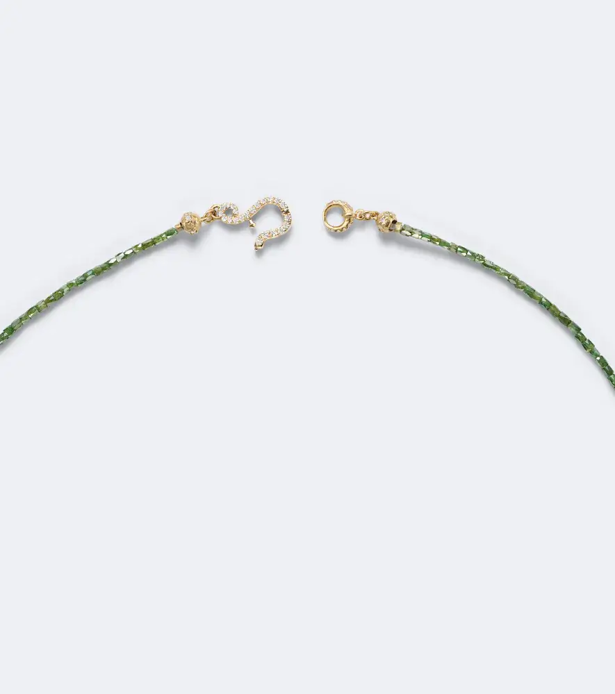 Suzanne Kalan Infinite 18kt gold beaded necklace with diamonds | Thumbnail 3 Suzanne Kalan Infinite 18kt gold beaded necklace with diamonds | Thumbnail 3