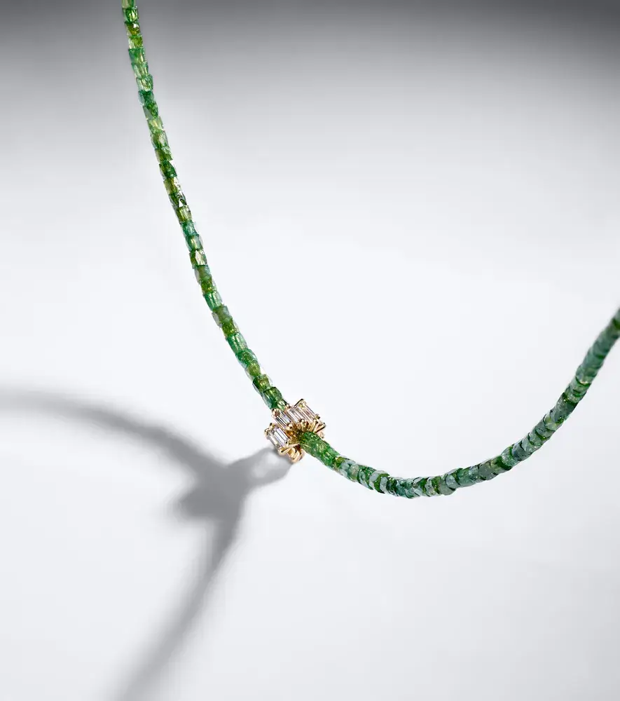 Suzanne Kalan Infinite 18kt gold beaded necklace with diamonds | Thumbnail 6 Suzanne Kalan Infinite 18kt gold beaded necklace with diamonds | Thumbnail 6