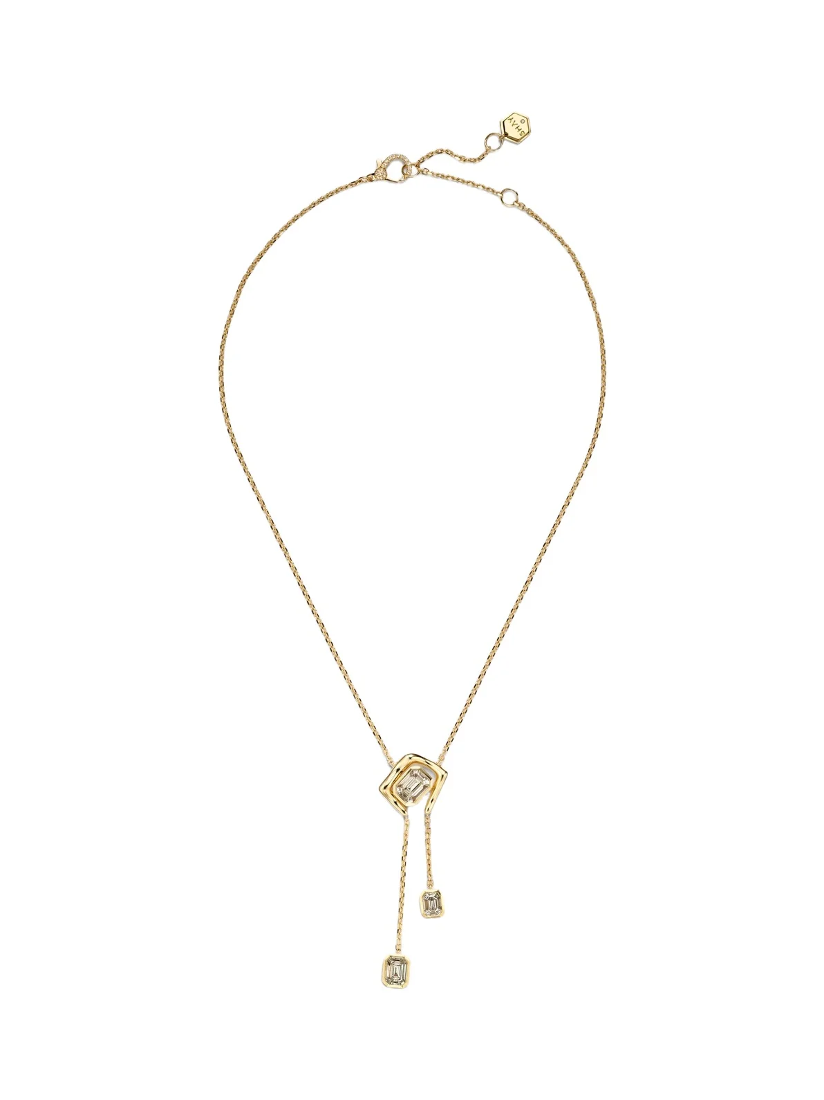 SHAY JEWELRY Zar 18kt gold pendant necklace with diamonds