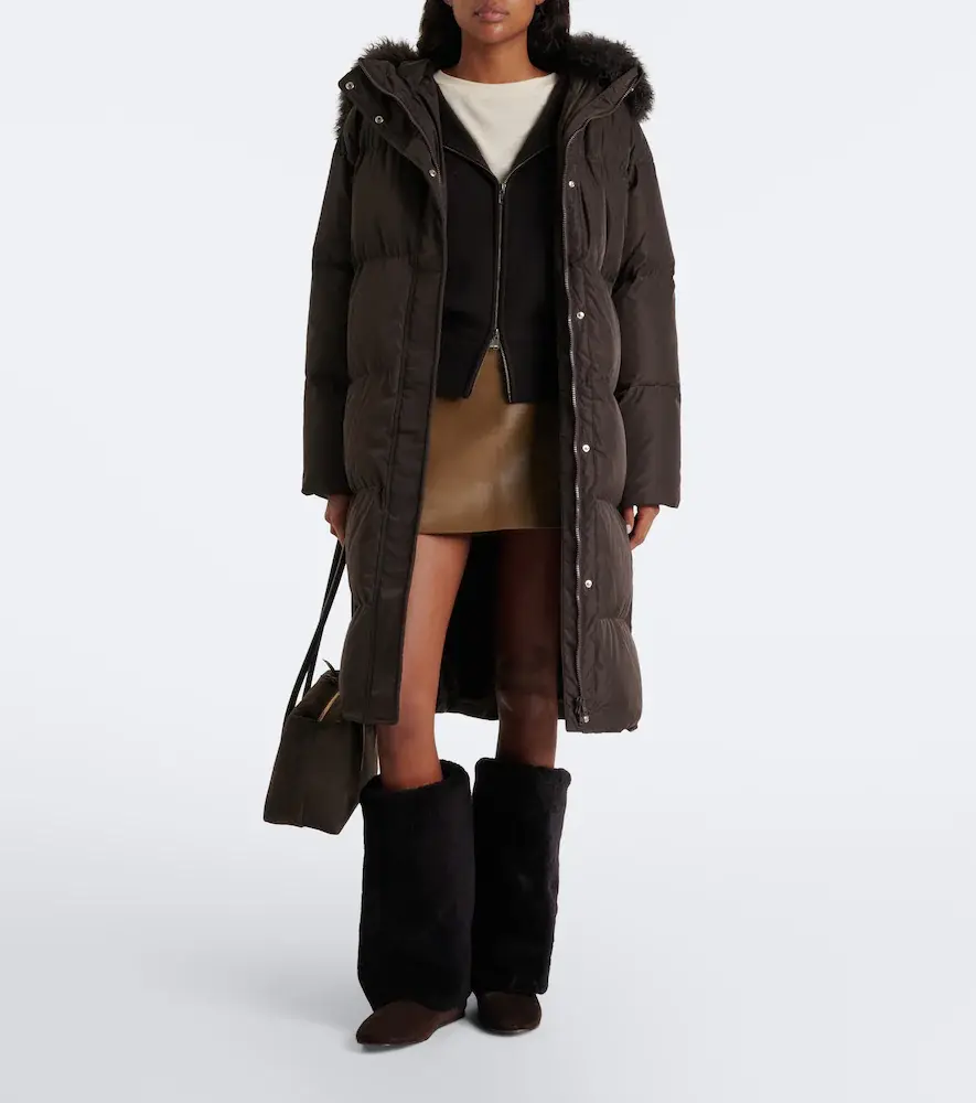 Yves Salomon Shearling and suede knee-high boots | Thumbnail 7 Yves Salomon Shearling and suede knee-high boots | Thumbnail 7