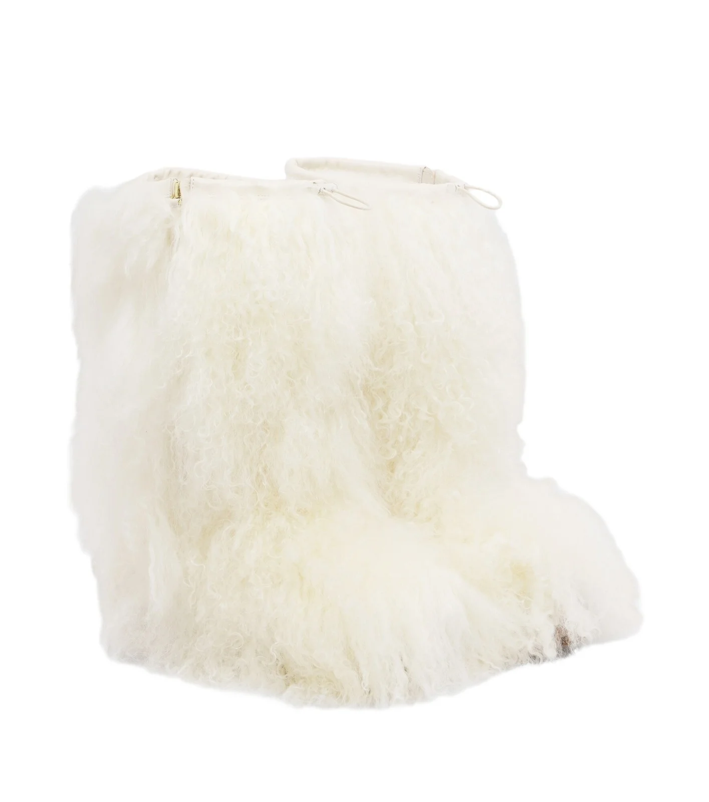 Yves Salomon Leather-trimmed shearling mid-calf boots