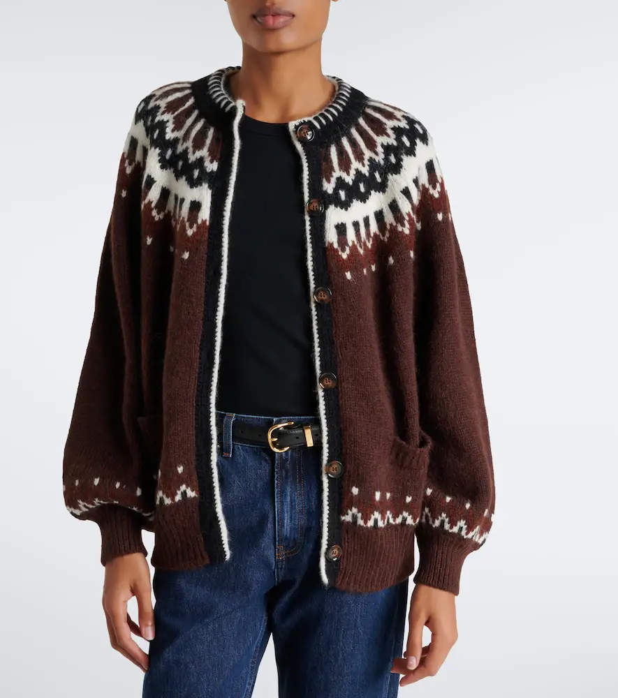 DÔEN Dôen Hue Fair Isle alpaca and wool-blend cardigan | Thumbnail 4 DÔEN Dôen Hue Fair Isle alpaca and wool-blend cardigan | Thumbnail 4