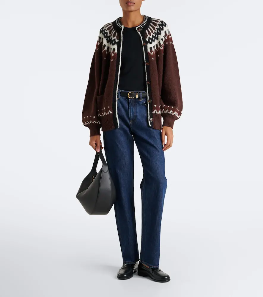 DÔEN Dôen Hue Fair Isle alpaca and wool-blend cardigan | Thumbnail 5 DÔEN Dôen Hue Fair Isle alpaca and wool-blend cardigan | Thumbnail 5
