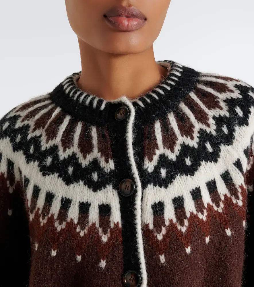 DÔEN Dôen Hue Fair Isle alpaca and wool-blend cardigan | Thumbnail 6 DÔEN Dôen Hue Fair Isle alpaca and wool-blend cardigan | Thumbnail 6