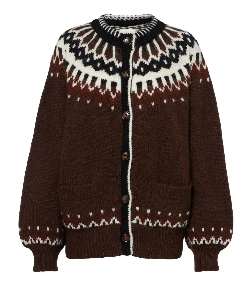 DÔEN Dôen Hue Fair Isle alpaca and wool-blend cardigan | Thumbnail 1 DÔEN Dôen Hue Fair Isle alpaca and wool-blend cardigan | Thumbnail 1