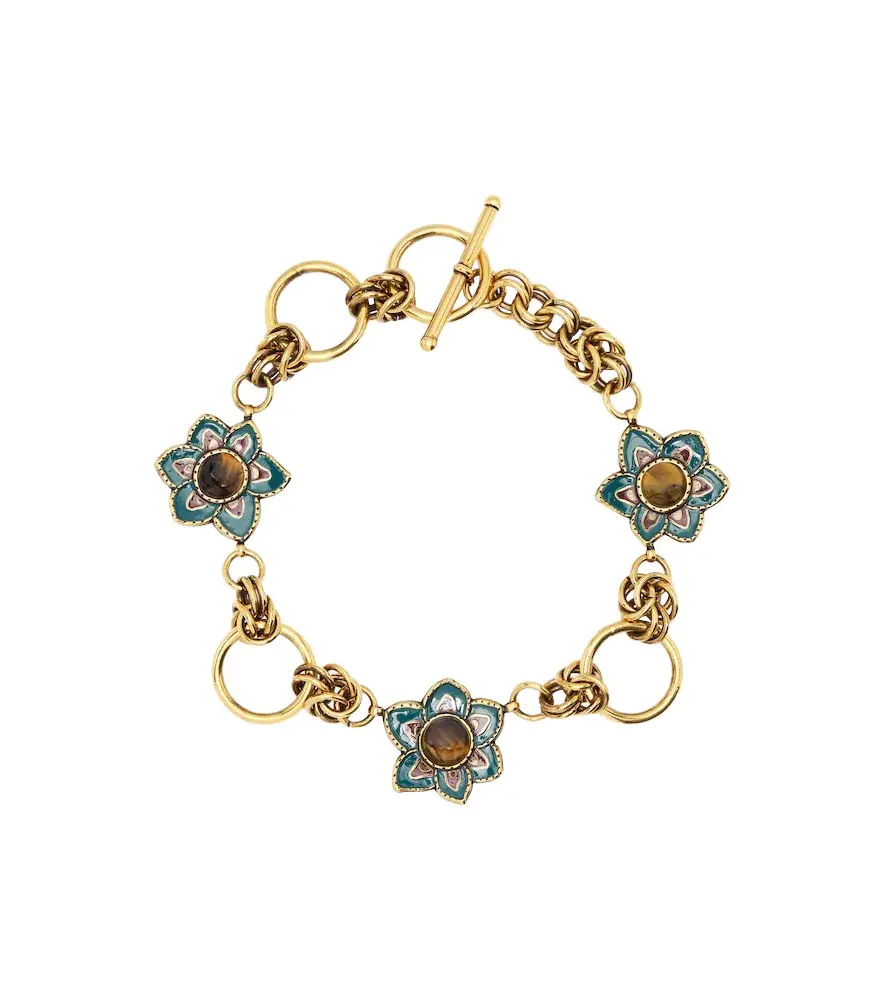 Embellished floral chain necklace Embellished floral chain necklace