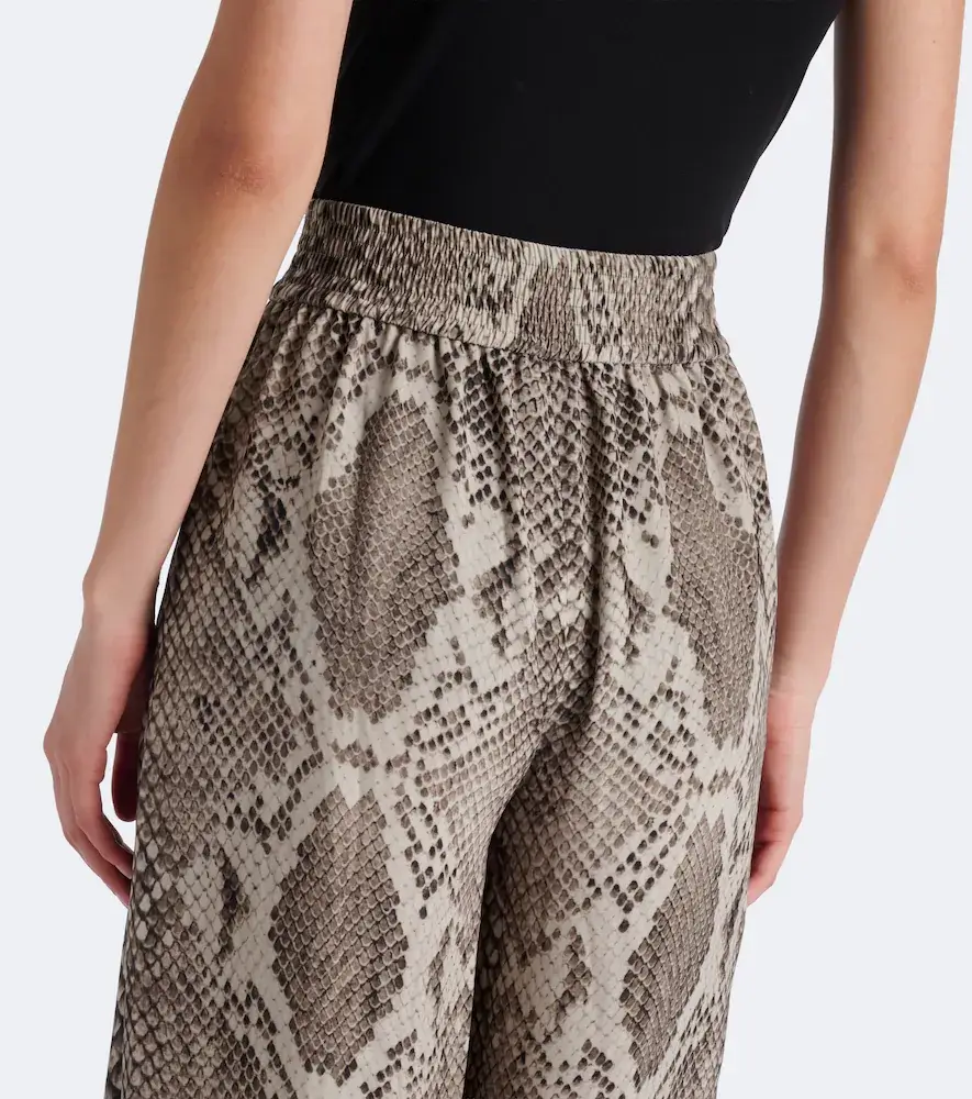 Joseph Rita snake-print satin twill wide-leg pants | Thumbnail 2 Joseph Rita snake-print satin twill wide-leg pants | Thumbnail 2