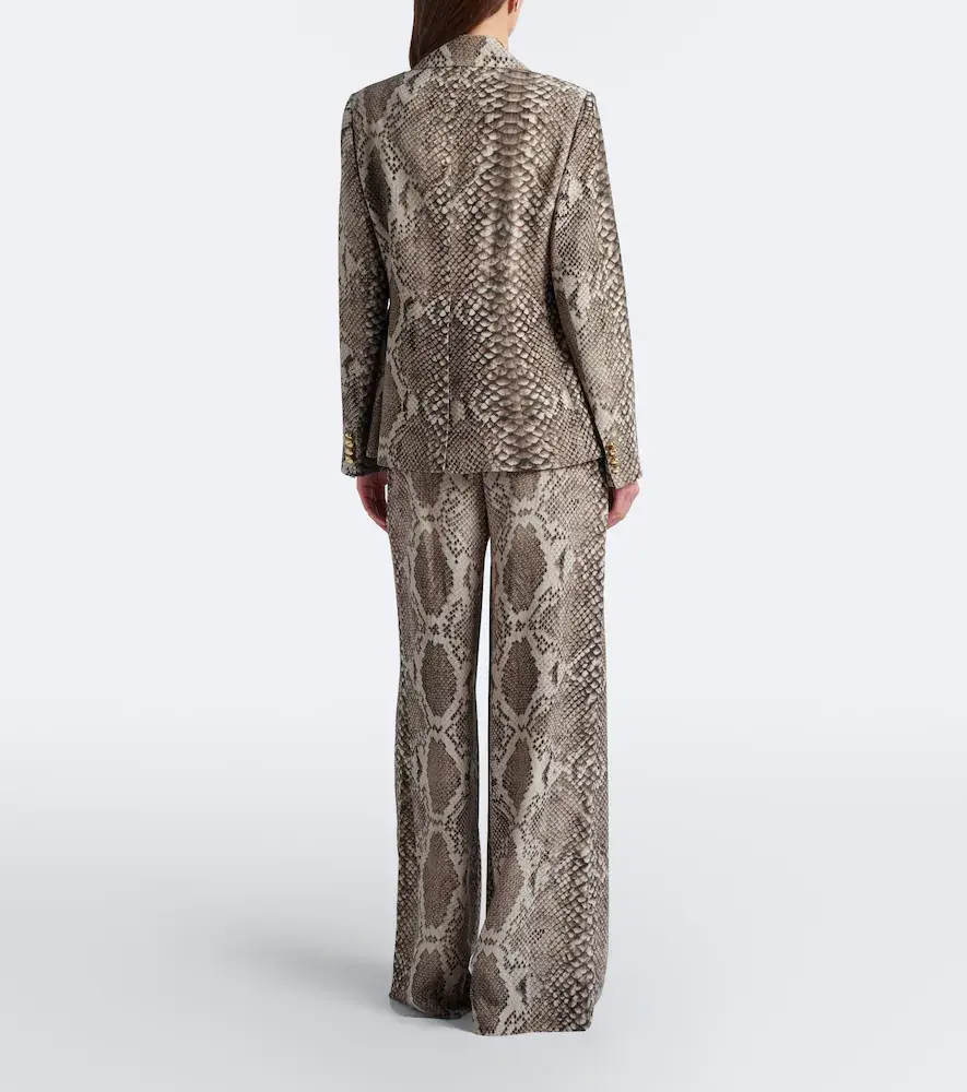 Joseph Rita snake-print satin twill wide-leg pants | Thumbnail 6 Joseph Rita snake-print satin twill wide-leg pants | Thumbnail 6