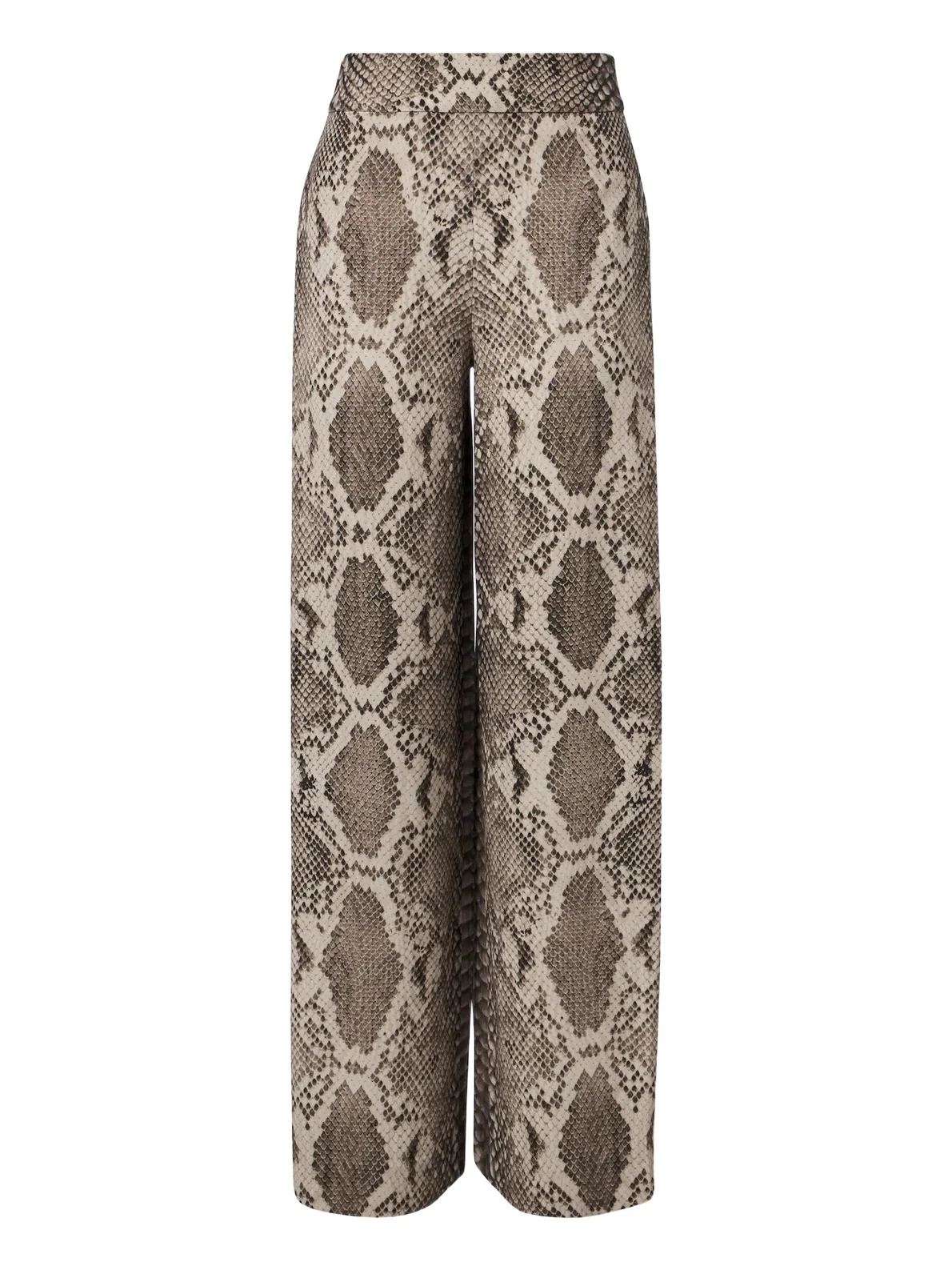 Rita snake-print satin twill wide-leg pants Rita snake-print satin twill wide-leg pants