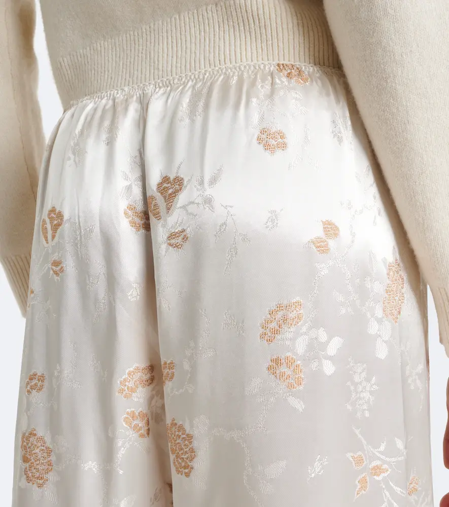 DÔEN Dôen Lavona floral jacquard wide-leg pants | Thumbnail 2 DÔEN Dôen Lavona floral jacquard wide-leg pants | Thumbnail 2