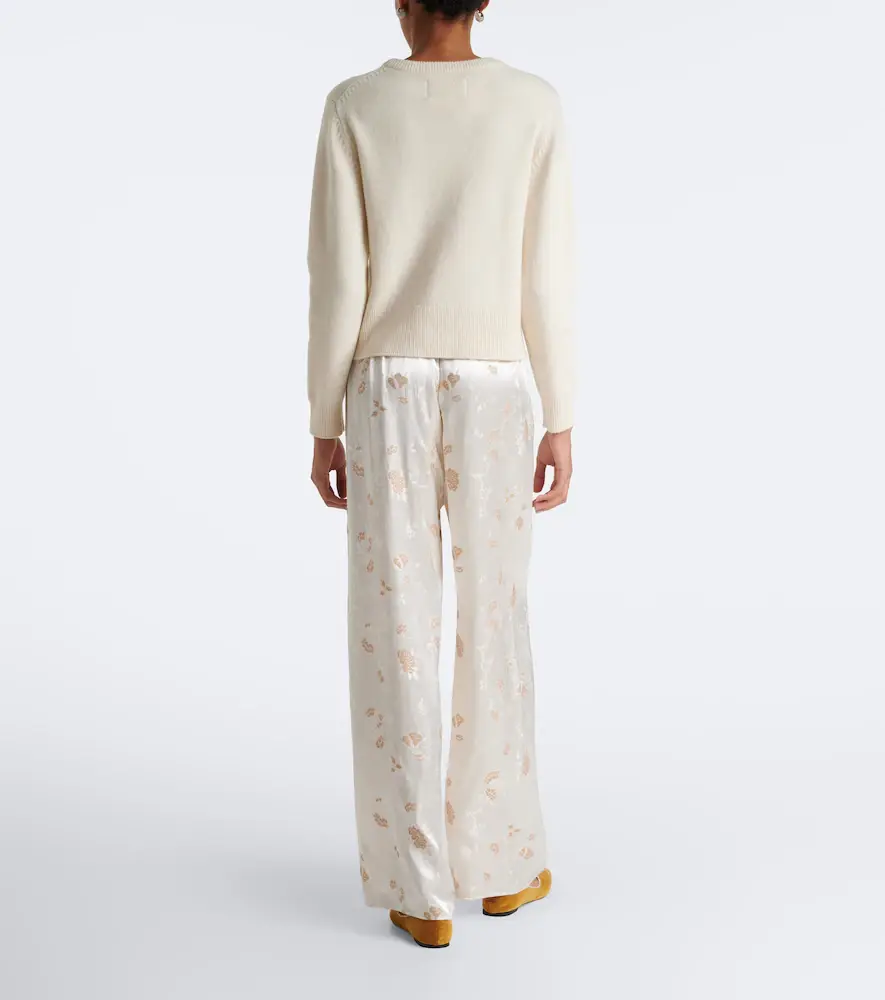 DÔEN Dôen Lavona floral jacquard wide-leg pants | Thumbnail 3 DÔEN Dôen Lavona floral jacquard wide-leg pants | Thumbnail 3
